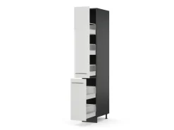Hot Vicco Apothekerschrank Fame-Line Medizinschrank für die Küche Hochglanz/Anthrazit 30 cm Pantryküchen