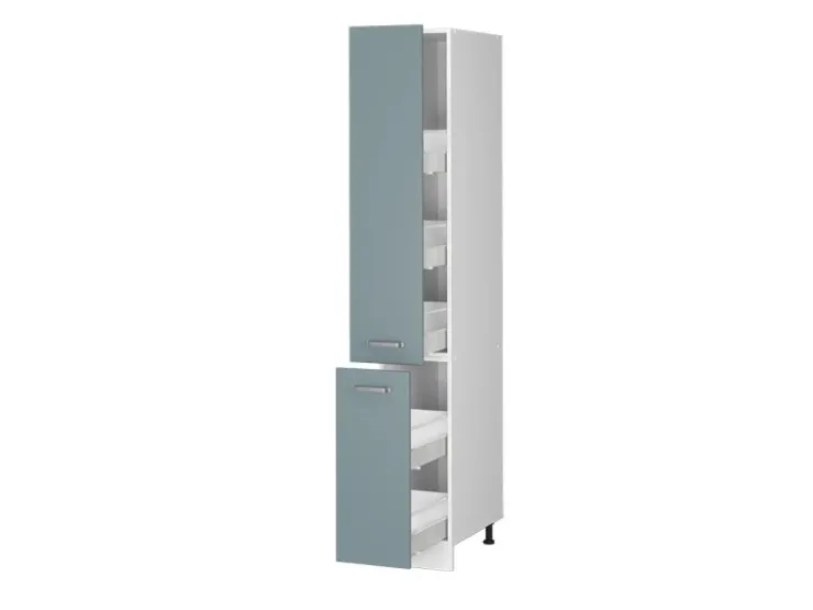 Clearance Vicco Apothekerschrank R-Line Medizinschrank für die Küche Blau-Grau/Weiß 30 cm Blaugrau
