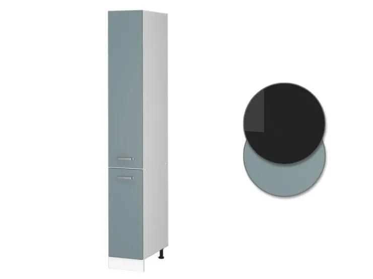 Clearance Vicco Apothekerschrank R-Line Medizinschrank für die Küche Blau-Grau/Weiß 30 cm Blaugrau