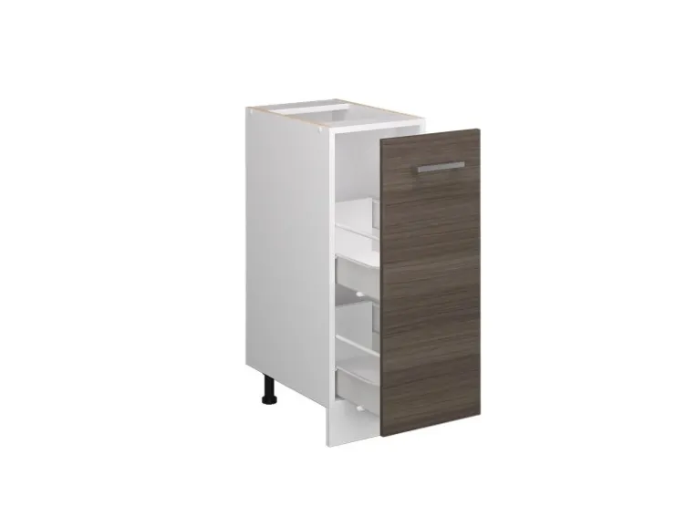 Discount Vicco Apothekerschrank R-Line Medizinschrank für die Küche Grau/Weiß 30 cm ohne Arbeitsplatte Edelgrau