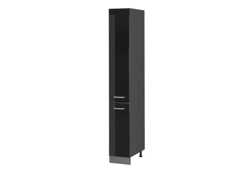 Outlet Vicco Apothekerschrank R-Line Medizinschrank für die Küche Schwarz Hochglanz/Anthrazit 30 cm Küchenschränke