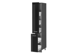 Outlet Vicco Apothekerschrank R-Line Medizinschrank für die Küche Schwarz Hochglanz/Anthrazit 30 cm Küchenschränke