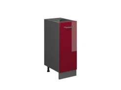 Online Vicco Apothekerschrank R-Line Bordeaux Hochglanz/Anthrazit 30 cm ohne Arbeitsplatte Bordeaux-Glanz