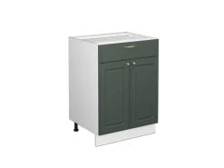 Best Vicco Badschrank Fame-Line -Gold Landhaus/Weiß 60 x 82 cm mit Schublade ohne Arbeitsplatte Grün