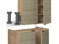Sale Vicco Fame-Line Küchenzeile Eiche Paneel/Goldkraft Eiche 200 cm AP Eiche ohne E-Geräte Pantryküchen|Einbauküchen