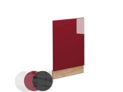 Einbauküchen<Vicco Frontblende Fame-Line Bordeaux Hochglanz/Goldkraft Eiche 45 cm AP Anthrazit Bordeaux-Glanz