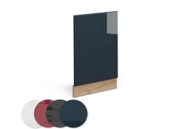 Clearance Vicco Frontblende Fame-Line Hochglanz 45 cm ohne Arbeitsplatte mit Goldkraft Eiche Korpus Dunkelblau