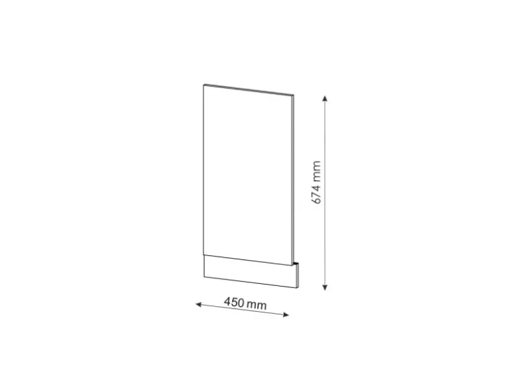 Einbauküchen<Vicco Frontblende Fame-Line Grün-Gold Landhaus/Goldkraft Eiche 45 cm ohne Arbeitsplatte Dunkelgrün