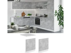 Hot Vicco Frontblende R-Line Geschirrspüler Fronttür /Weiß 60 cm ohne Arbeitsplatte Einbauküchen