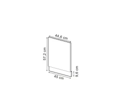 New Vicco Frontblende R-Line Geschirrspüler Fronttür 45 cm AP Eiche Einbauküchen