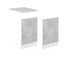 New Vicco Frontblende R-Line Geschirrspüler Fronttür /Weiß 45 cm AP Marmor Einbauküchen