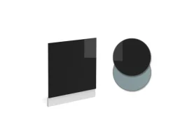 Best Vicco Frontblende R-Line Schwarz Hochglanz/Weiß 60 cm ohne Arbeitsplatte Schwarz Glänzend