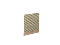 Einbauküchen<Vicco Geschirrspülblende Fame-Line Eiche Paneel 60 cm mit Goldkraft Eiche Korpus Brauhaus Eiche