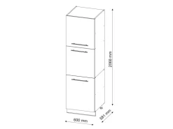 Discount Vicco Herdumbauschrank Fame-Line Herdschrank Grün-Gold Landhaus/Weiß 60 cm Dunkelgrün