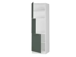 Discount Vicco Herdumbauschrank Fame-Line Herdschrank Grün-Gold Landhaus/Weiß 60 cm Dunkelgrün