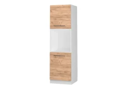 Online Vicco Herdumbauschrank Fame-Line Goldkraft /Weiß 60 cm mit Offenem Regal Eiche