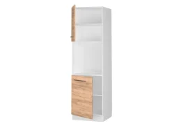 Online Vicco Herdumbauschrank Fame-Line Goldkraft /Weiß 60 cm mit Offenem Regal Eiche