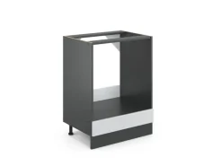 Sale Vicco Herdumbauschrank R-Line Landhaus/Anthrazit 60 cm AP Marmor Herde