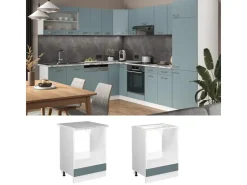 Vicco Herdumbauschrank R-Line Herdschrank Artisan-Eiche/Anthrazit 60 cm Artisan Eiche