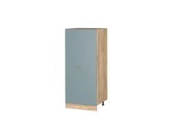 Online Vicco Herdumbauschrank R-Line Küchenkommode Blau-Grau/Goldkraft Eiche 60 cm Blaugrau