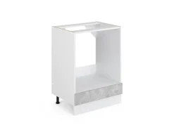 Online Vicco Herdumbauschrank R-Line Herdschrank /Weiß 60 cm ohne Arbeitsplatte Beton