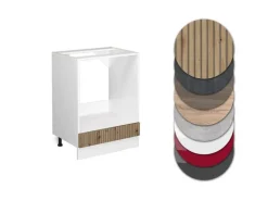 Best Vicco Herdumbauschrank R-Line Artisan-Eiche/Weiß 60 cm ohne Arbeitsplatte Artisan Eiche