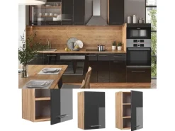 Sale Vicco Hängeschrank Fame-Line Hochglanz/Goldkraft Eiche 45 cm Pfannen|Küchenschränke