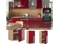 Discount Vicco Hängeschrank Fame-Line Bordeaux Hochglanz/Goldkraft Eiche 40 cm Küchenschränke