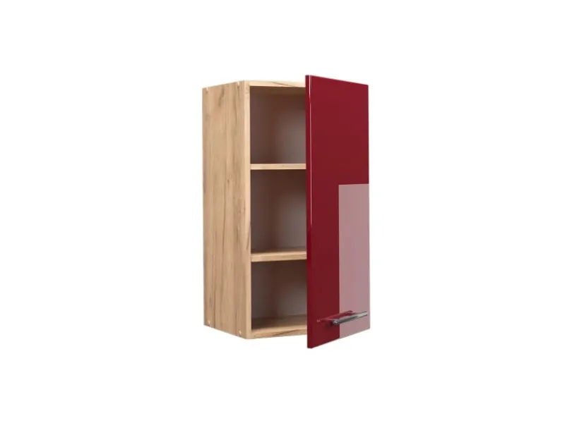 Discount Vicco Hängeschrank Fame-Line Bordeaux Hochglanz/Goldkraft Eiche 40 cm Küchenschränke