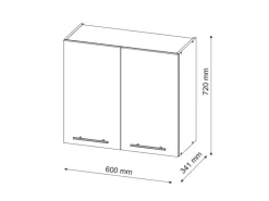 Discount Vicco Hängeschrank Fame-Line Grün-Gold Landhaus/Goldkraft Eiche 60 cm Küchenschränke