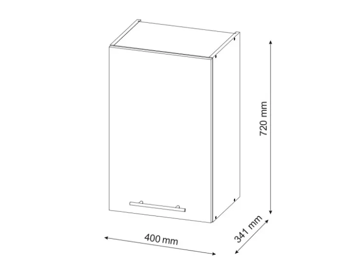 Sale Vicco Hängeschrank Fame-Line Hängender Küchenschrank Bordeaux Hochglanz/Weiß 45 cm Küchenschränke