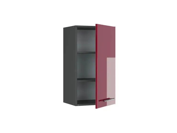 Sale Vicco Hängeschrank Fame-Line Hängender Küchenschrank Bordeaux Hochglanz/Weiß 45 cm Küchenschränke