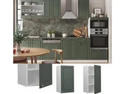 Best Vicco Hängeschrank Fame-Line Hängender Küchenschrank Grün-Gold Landhaus/Weiß 40 cm Küchenschränke