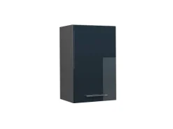 Vicco Hängeschrank Fame-Line Hängender Küchenschrank Hochglanz/Anthrazit 45 cm Dunkelblau