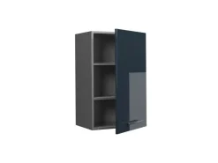 Vicco Hängeschrank Fame-Line Hängender Küchenschrank Hochglanz/Anthrazit 45 cm Dunkelblau