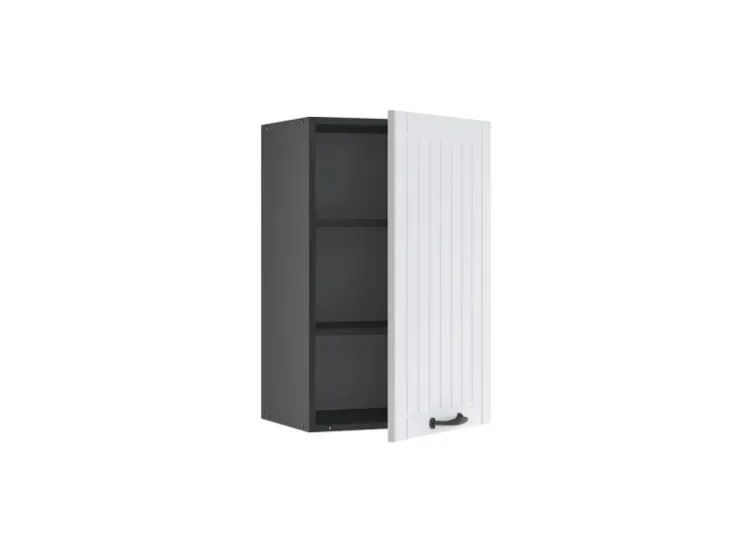 Clearance Vicco Hängeschrank Fame-Line Hängender Küchenschrank Landhaus/Anthrazit 45 cm Weiß