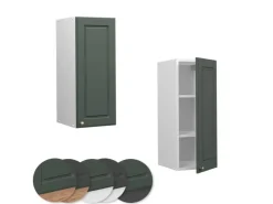 Hot Vicco Hängeschrank Fame-Line Hängender Küchenschrank Grün-Gold Landhaus/Weiß 30 cm Dunkelgrün