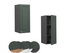 Best Vicco Hängeschrank Fame-Line Hängender Küchenschrank Grün-Gold Landhaus/Anthrazit 30 cm Küchenschränke