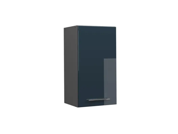 Best Vicco Hängeschrank Fame-Line Hängender Küchenschrank Hochglanz/Anthrazit 40 cm Dunkelblau