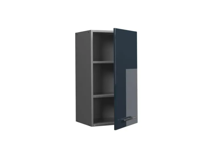 Best Vicco Hängeschrank Fame-Line Hängender Küchenschrank Hochglanz/Anthrazit 40 cm Dunkelblau