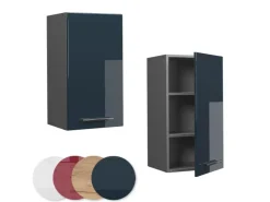 Best Vicco Hängeschrank Fame-Line Hängender Küchenschrank Hochglanz/Anthrazit 40 cm Dunkelblau