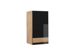 Hot Vicco Hängeschrank Fame-Line Schwarz-Eiche Hochglanz/Goldkraft Eiche 40 cm Eiche Dunkel