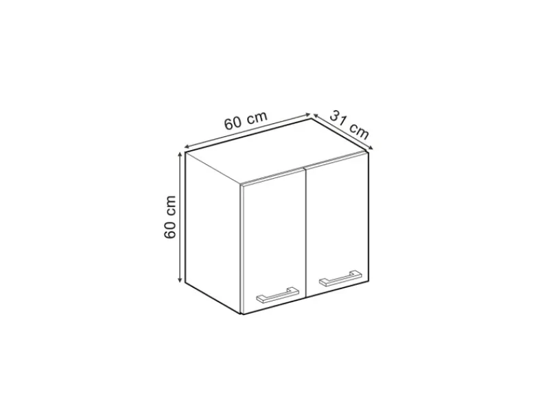 Sale Vicco Hängeschrank R-Line Hängender Küchenschrank Schwarz Beton/Anthrazit 60 cm Herde|Kochfelder
