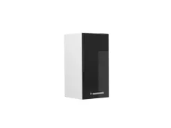 Pfannen|Herde<Vicco Hängeschrank R-Line Hängender Küchenschrank Schwarz Hochglanz/Weiß 30 cm Schwarz Glänzend