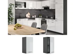 Hot Vicco Hängeschrank R-Line Hängender Küchenschrank Hochglanz/Anthrazit 30 cm Pfannen