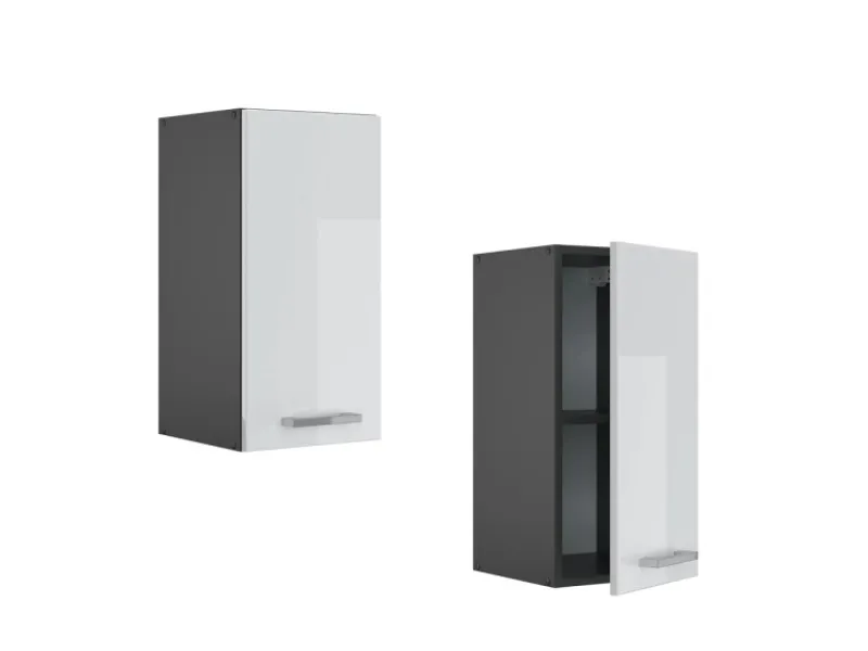 Hot Vicco Hängeschrank R-Line Hängender Küchenschrank Hochglanz/Anthrazit 30 cm Pfannen