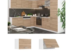 Hot Vicco Hängeschrank R-Line Hängender Küchenschrank Sonoma/Weiß 60 cm Flach Sonoma Eiche