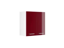 Küchenschränke<Vicco Hängeschrank R-Line Hängender Küchenschrank Bordeaux Hochglanz/Weiß 60 cm Bordeaux-Glanz