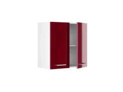 Küchenschränke<Vicco Hängeschrank R-Line Hängender Küchenschrank Bordeaux Hochglanz/Weiß 60 cm Bordeaux-Glanz