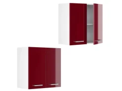 Küchenschränke<Vicco Hängeschrank R-Line Hängender Küchenschrank Bordeaux Hochglanz/Weiß 60 cm Bordeaux-Glanz